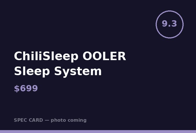 ChiliSleep OOLER Sleep System