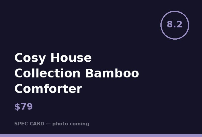 Cosy House Collection Bamboo Comforter