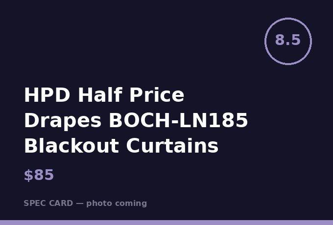 HPD Half Price Drapes BOCH-LN185 Blackout Curtains