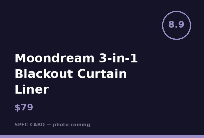Moondream 3-in-1 Blackout Curtain Liner