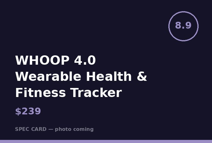 WHOOP 4.0 Wearable Health & Fitness Tracker